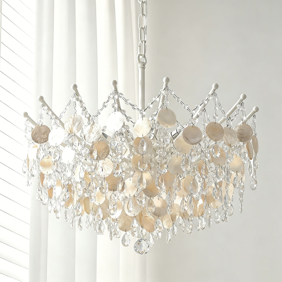 Avenorira Capiz Bead Kroonluchter