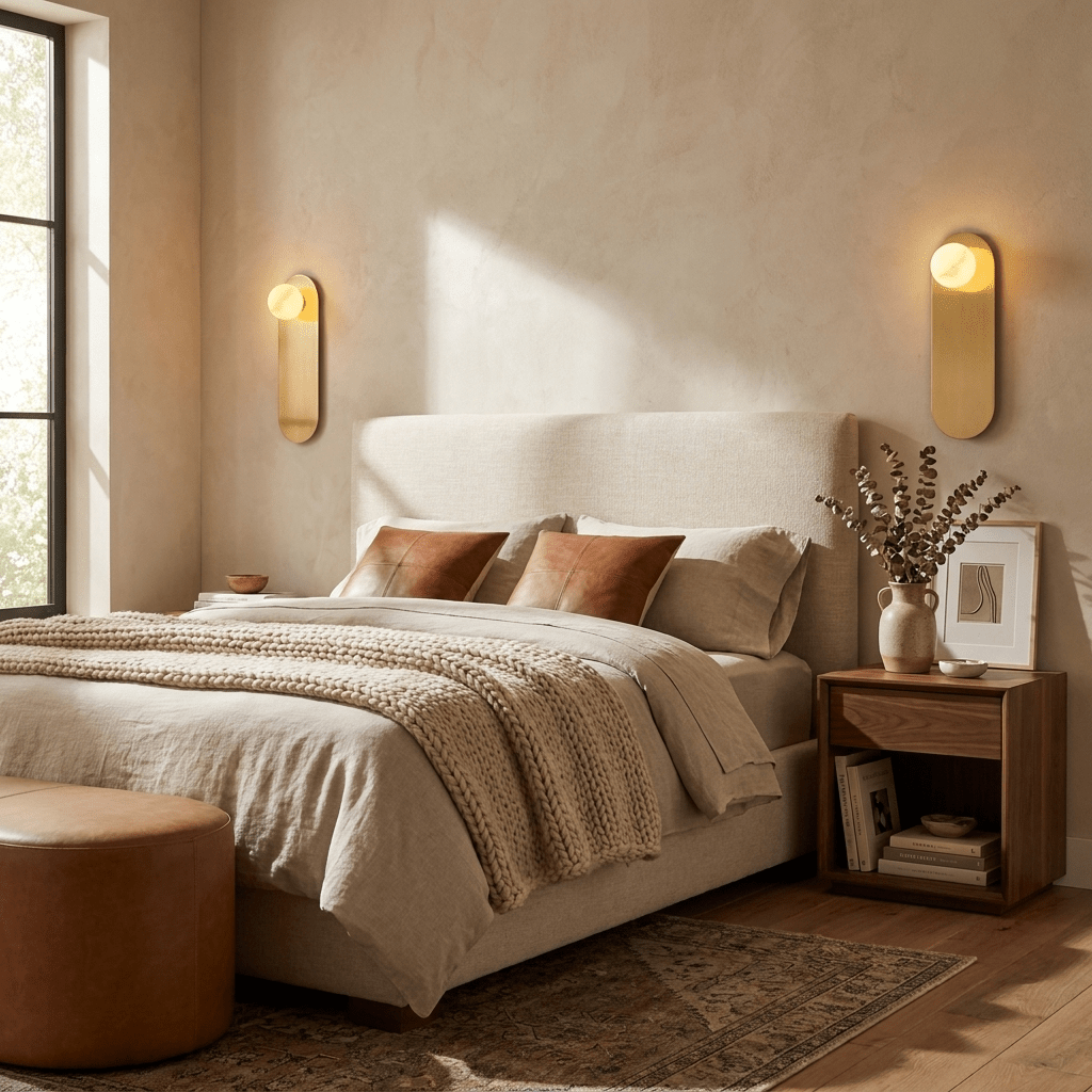 Albivise wandlamp in albast