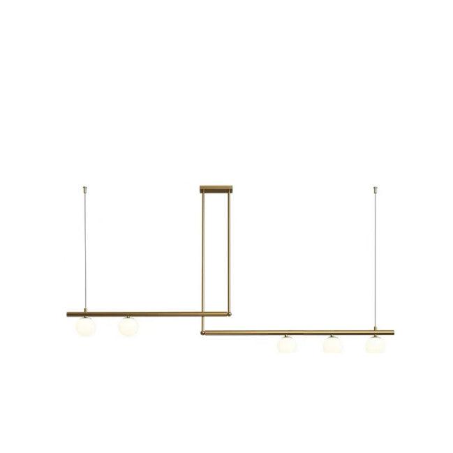 Estix hanglamp messing minimalistisch lineair
