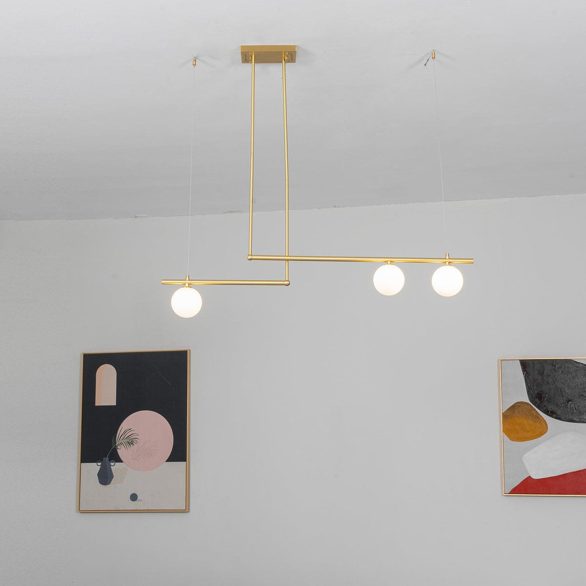 Estix hanglamp messing minimalistisch lineair