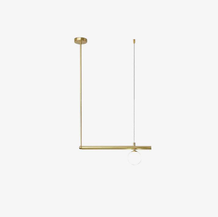 Estix hanglamp messing minimalistisch lineair