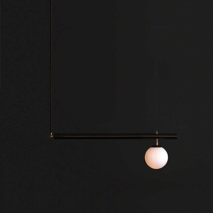Estix hanglamp messing minimalistisch lineair
