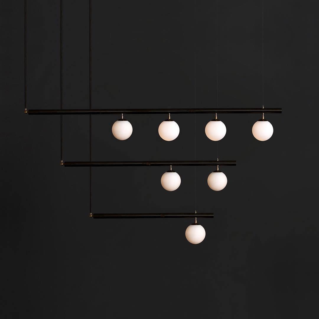Estix hanglamp messing minimalistisch lineair