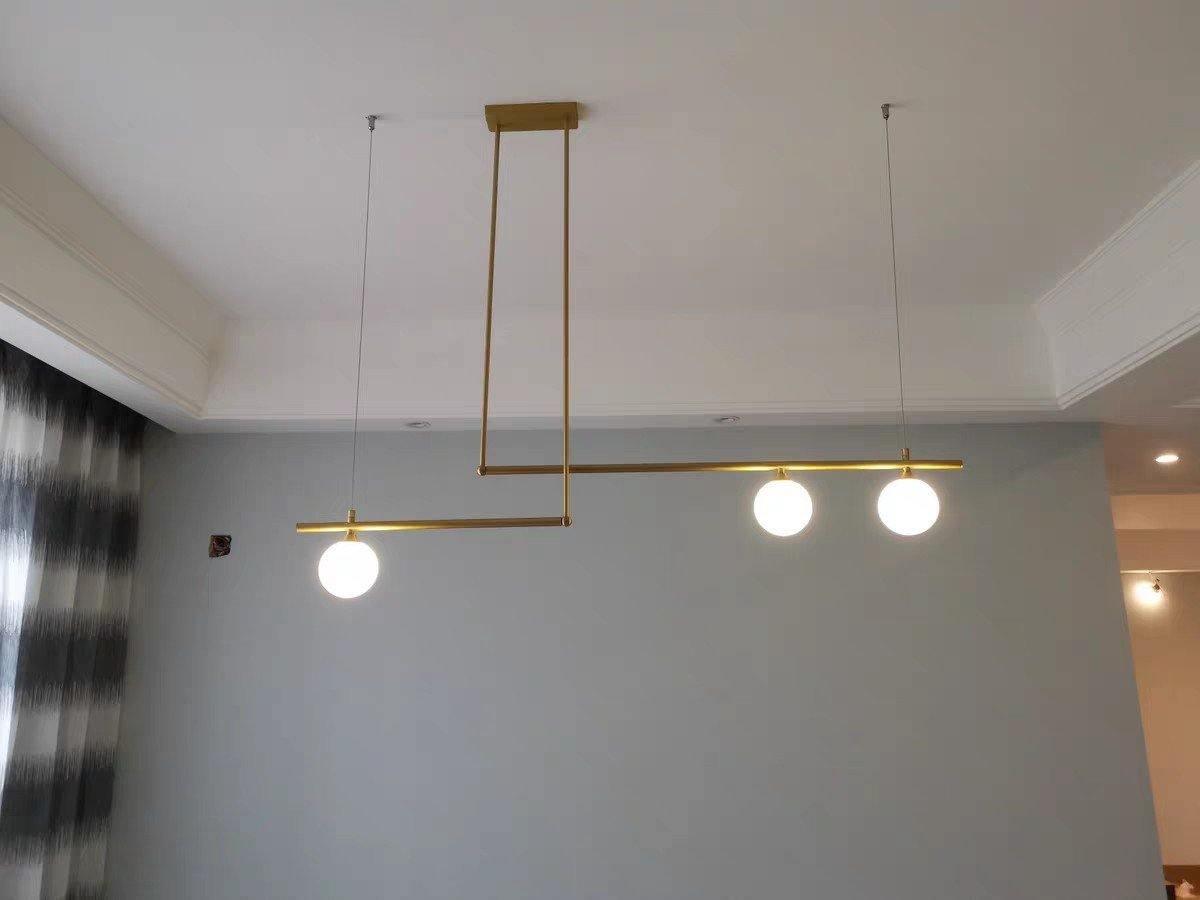 Estix hanglamp messing minimalistisch lineair