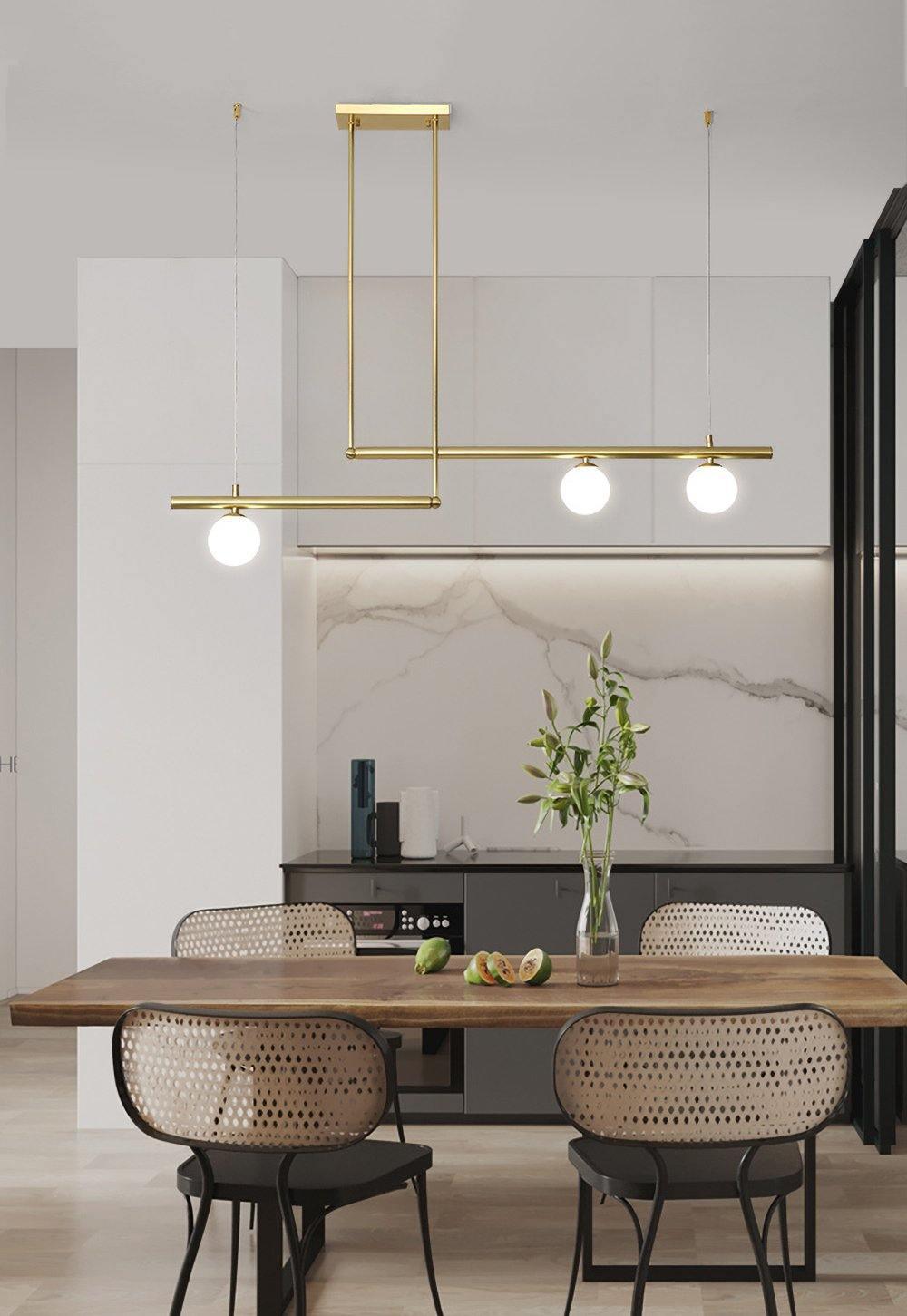 Estix hanglamp messing minimalistisch lineair