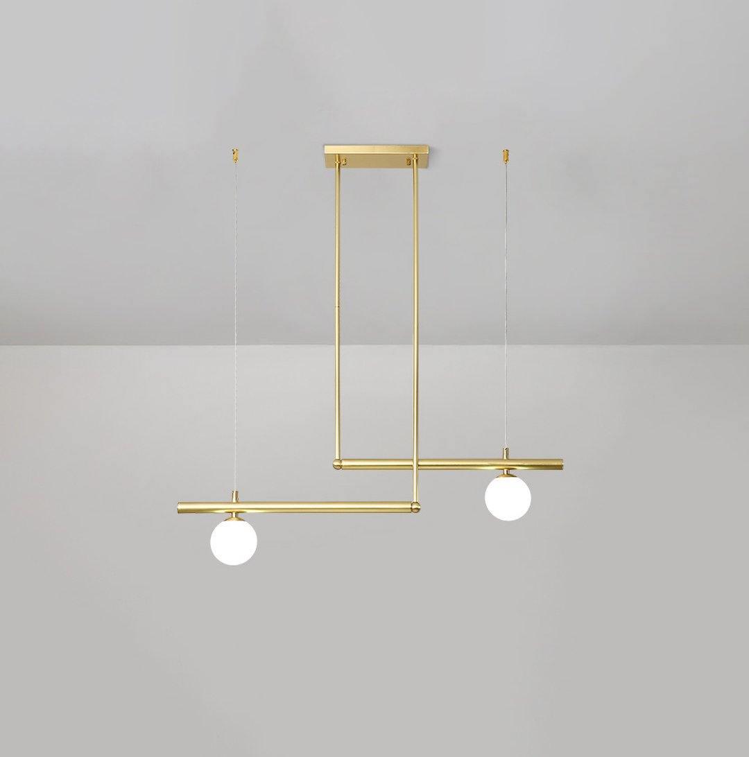 Estix hanglamp messing minimalistisch lineair