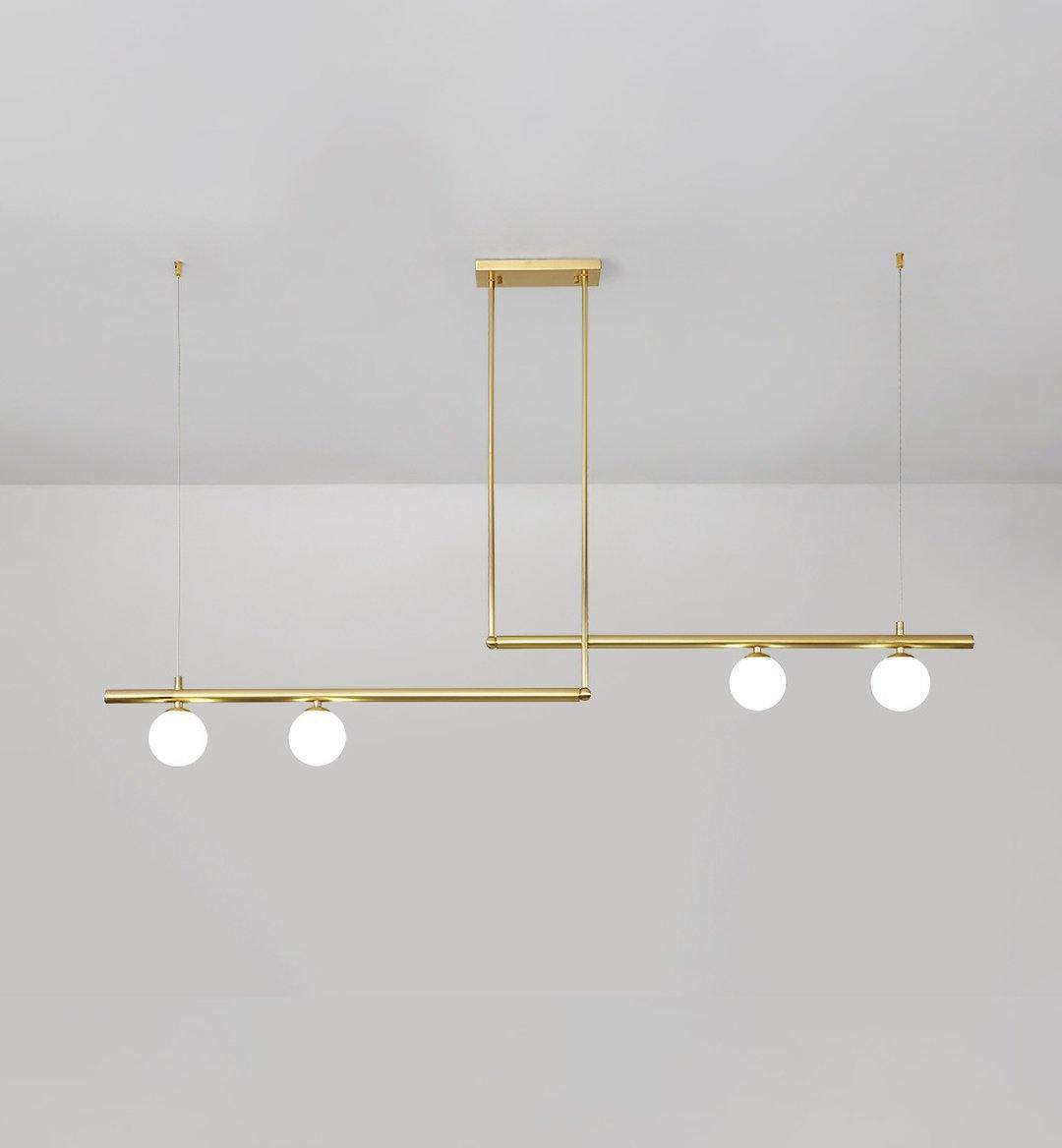 Estix hanglamp messing minimalistisch lineair