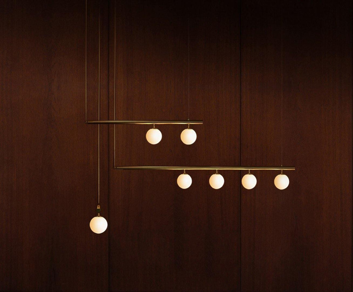 Estix hanglamp messing minimalistisch lineair