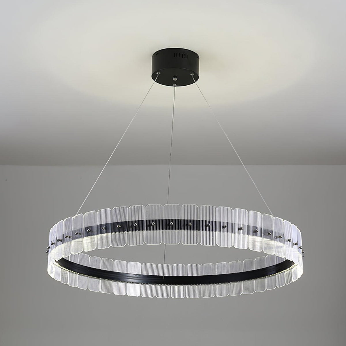 Kynell Kroonluchter Saturno met LED en acrylblokken