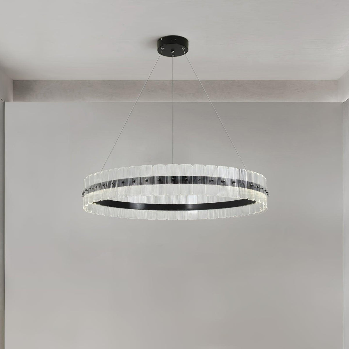 Kynell Kroonluchter Saturno met LED en acrylblokken