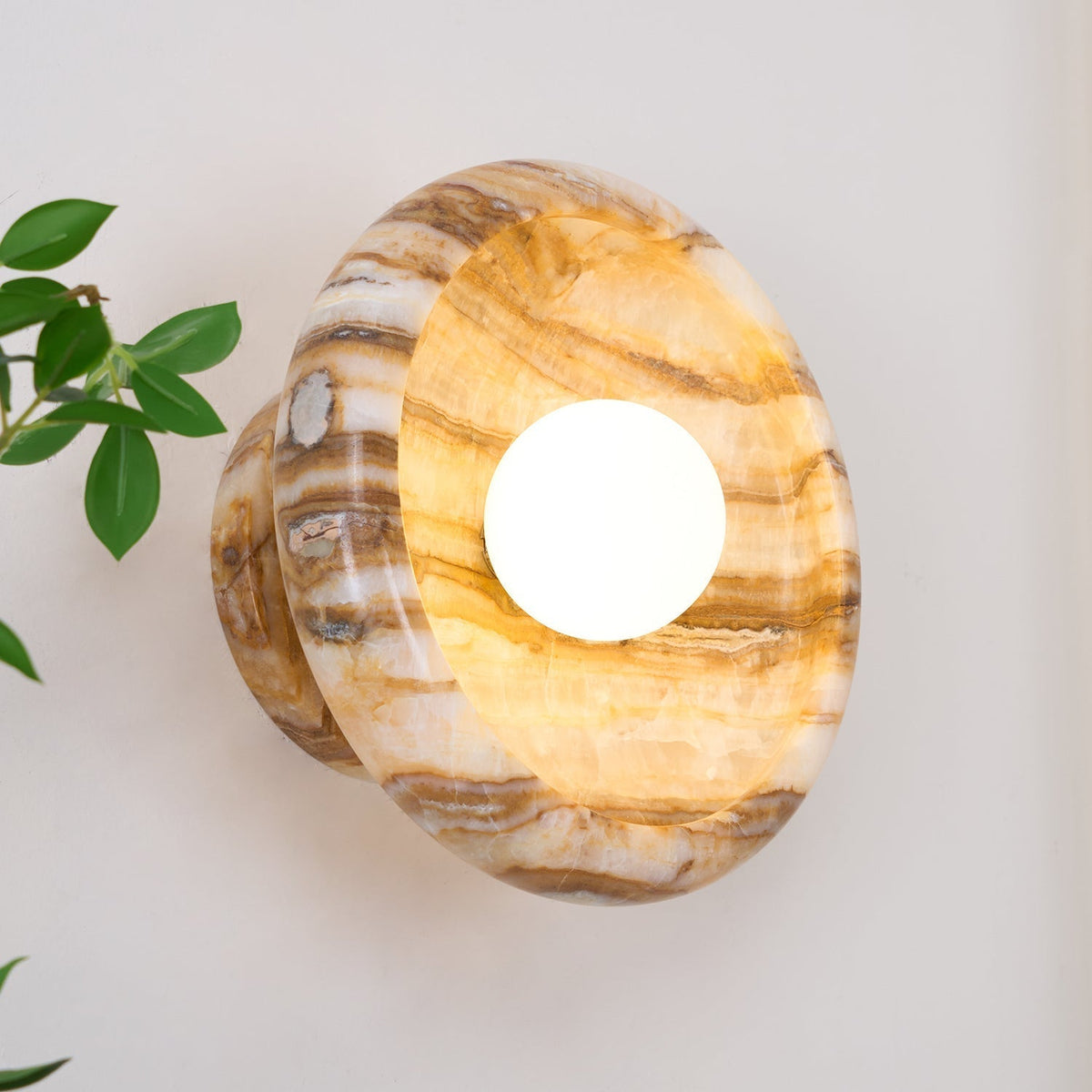 Onvix Natuurlijk Onyx wandlamp
