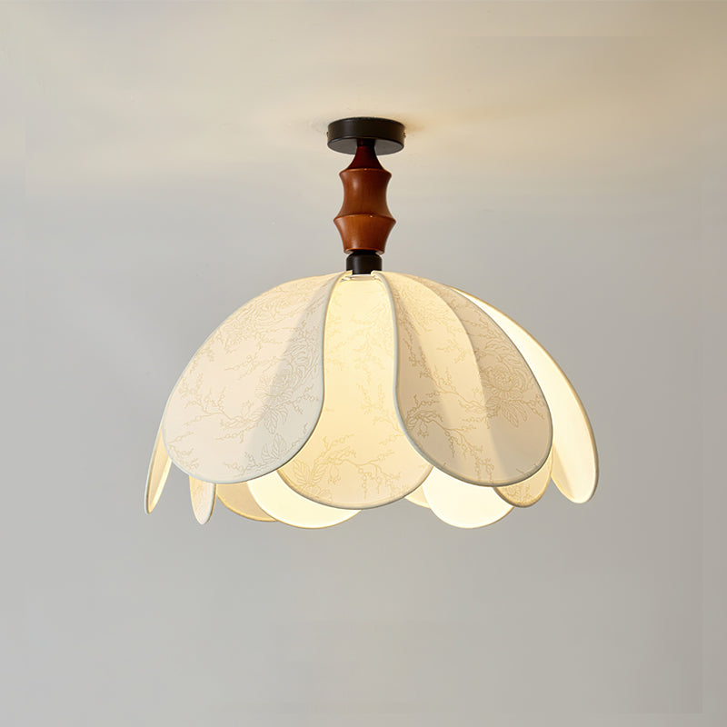 Boho Scalloped stof plafondlamp