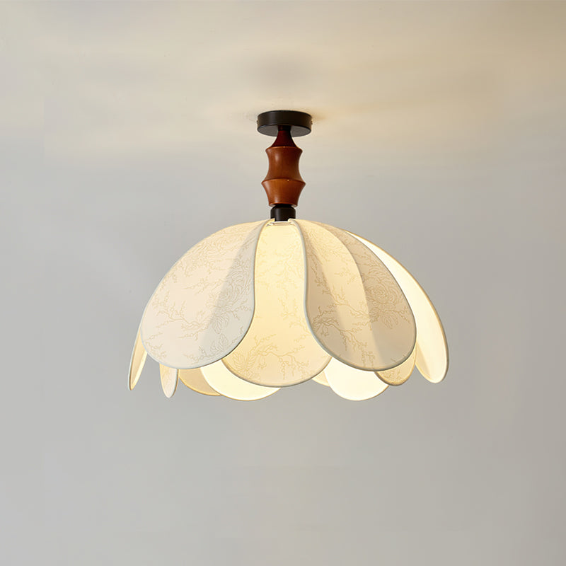 Boho Scalloped stof plafondlamp