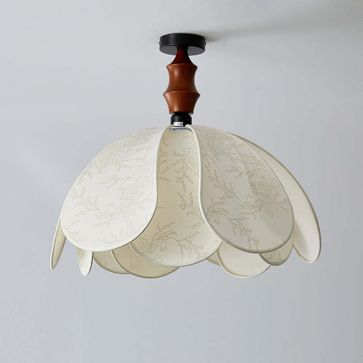 Boho Scalloped stof plafondlamp