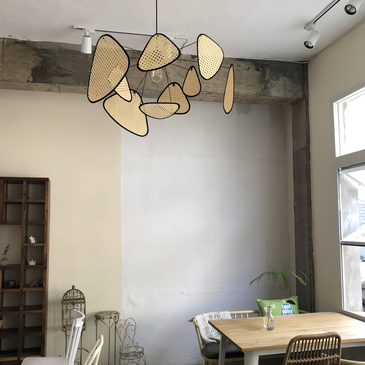 Orelivora kroonluchter scherm met roosterstructuur retro