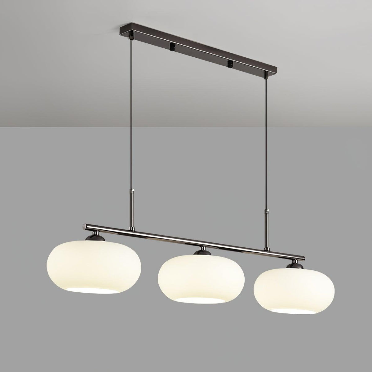 Lumeiella hanglamp 3-licht bolvormig lineair