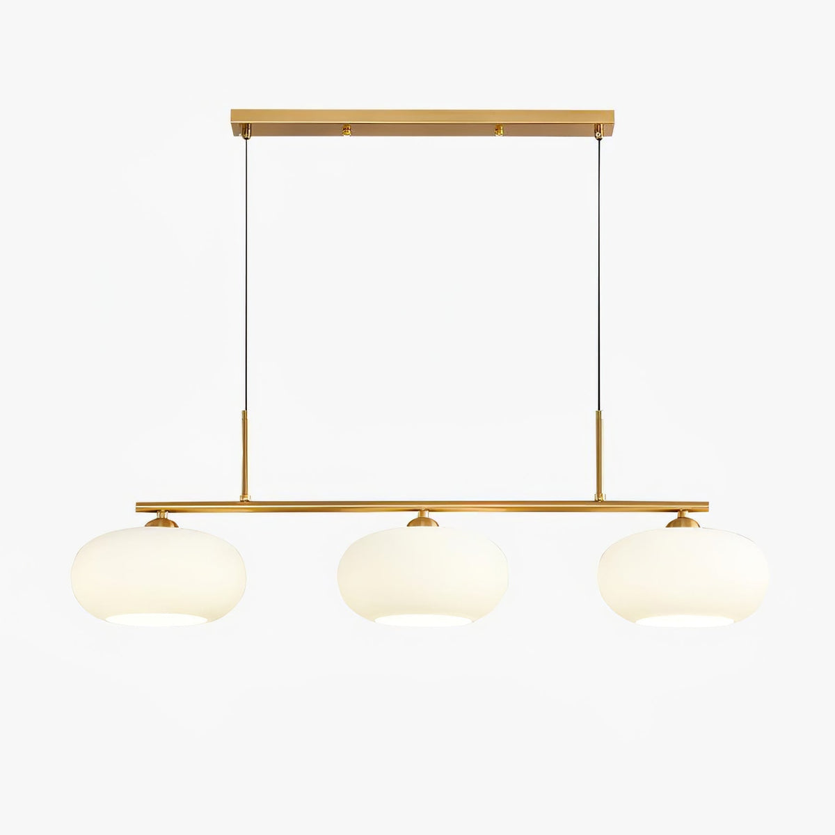 Lumeiella hanglamp 3-licht bolvormig lineair