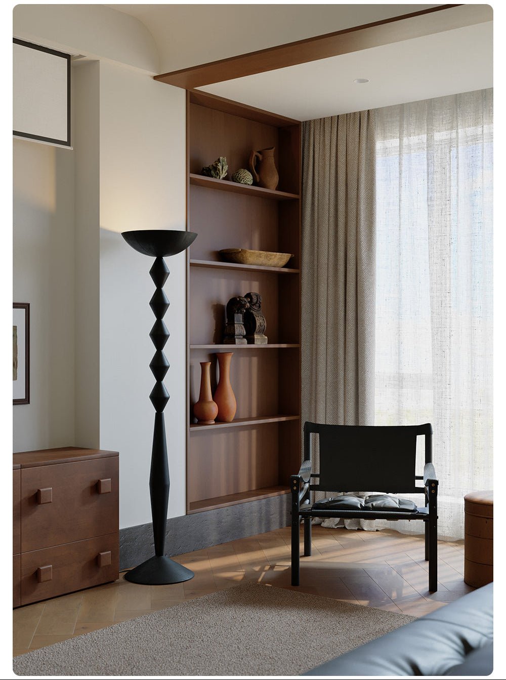 Mirivette sculpturale vloerlamp