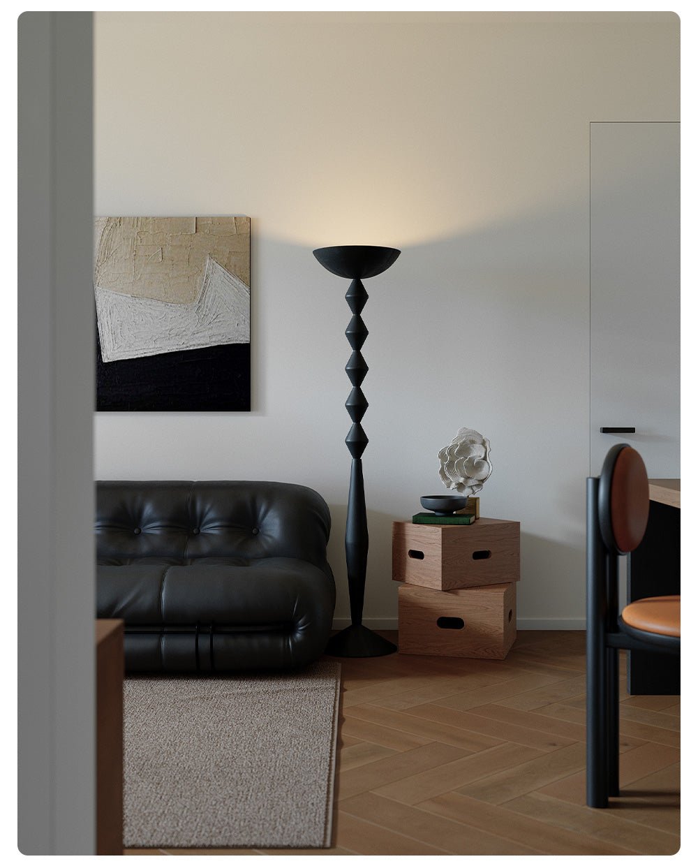 Mirivette sculpturale vloerlamp