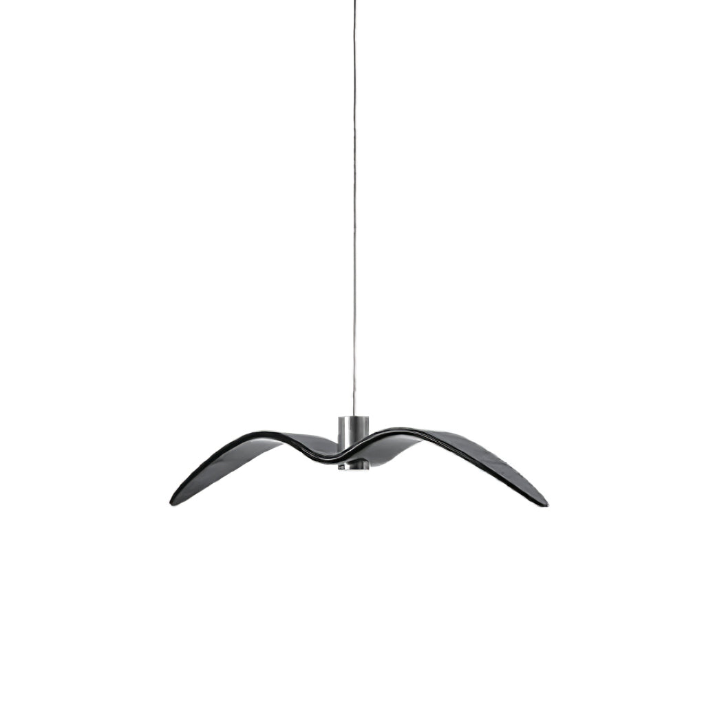 Ivoren hanglamp met vleugels voor woonkamer