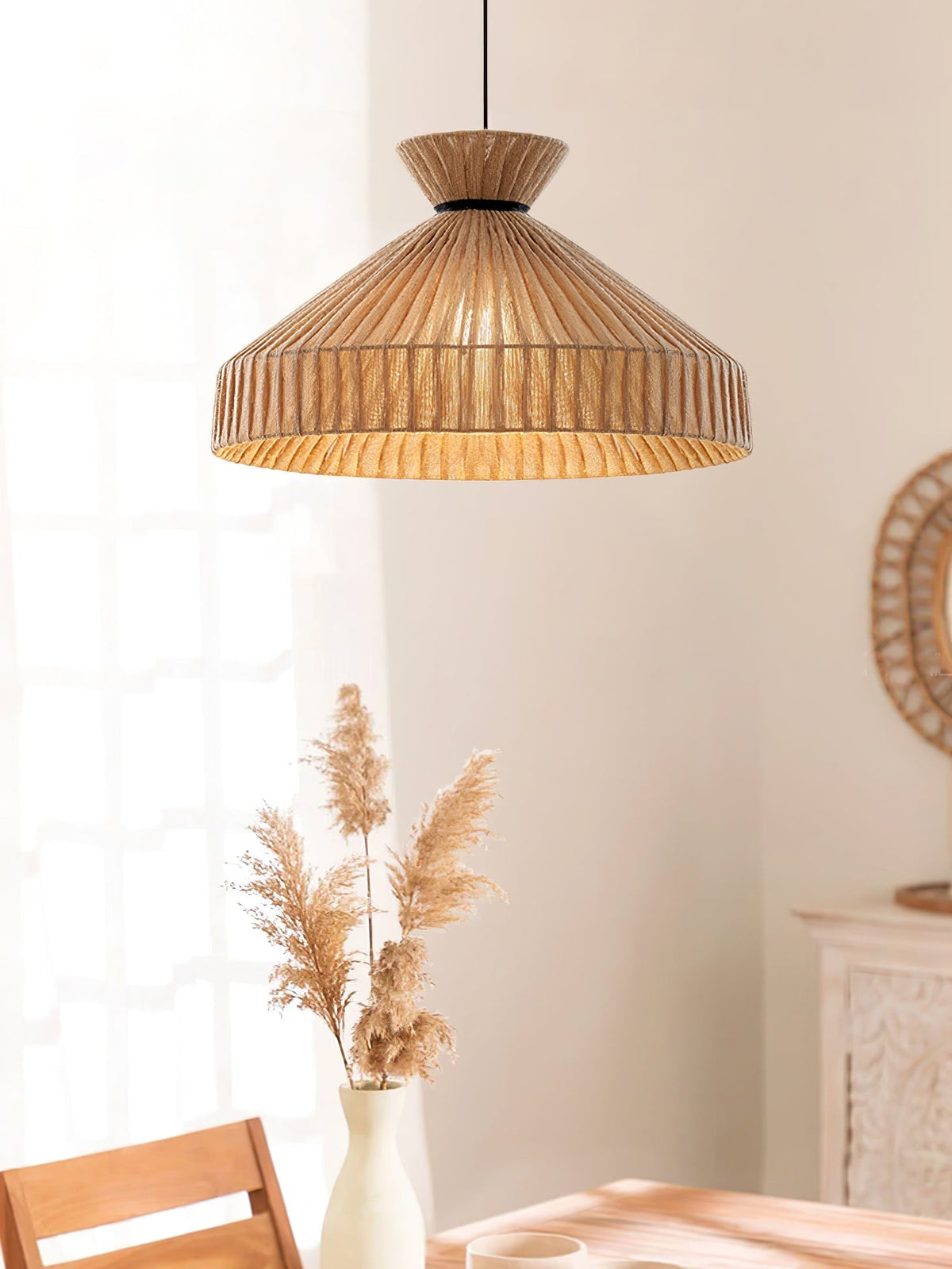 Cusoren elegantie Tide hanglamp van jute