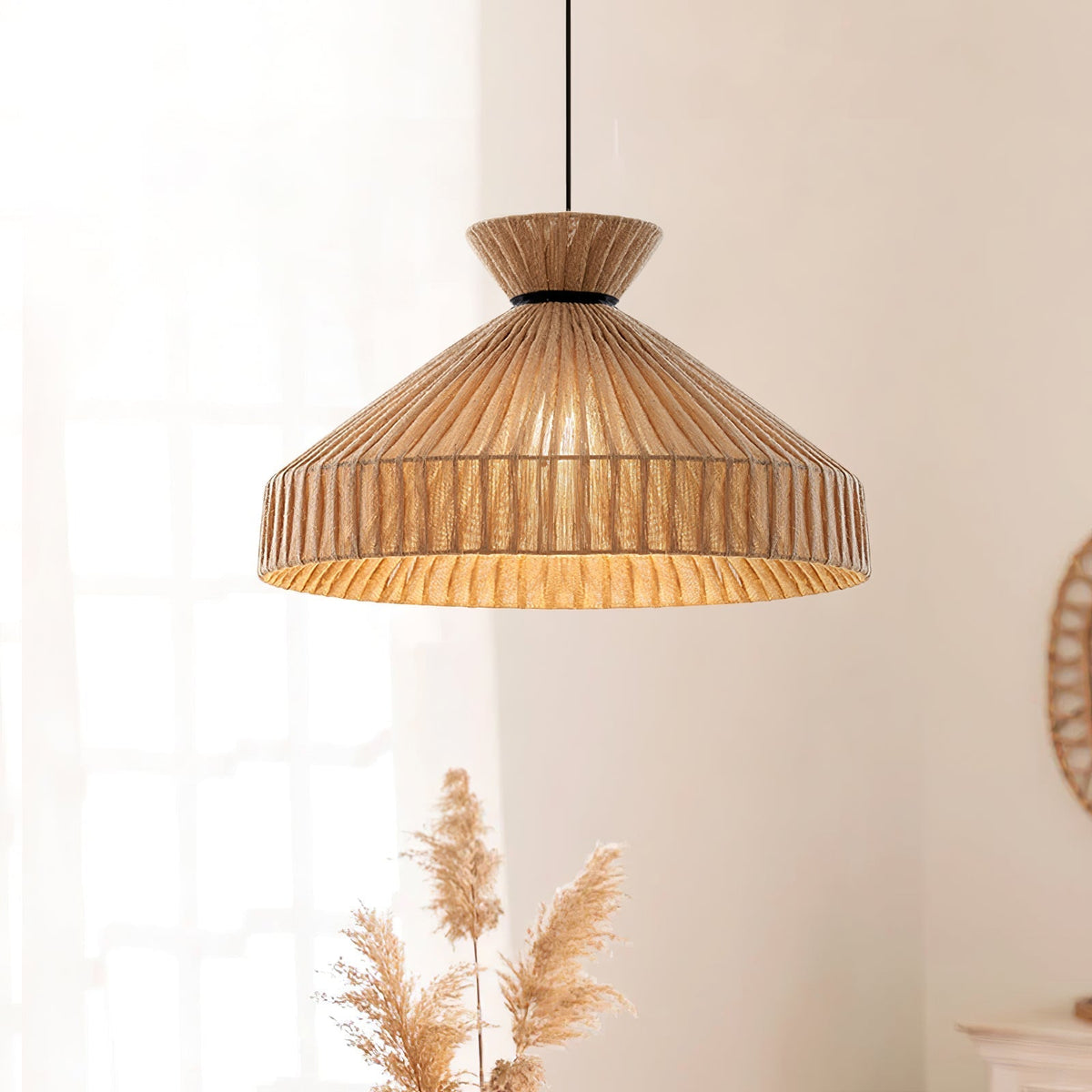 Cusoren elegantie Tide hanglamp van jute