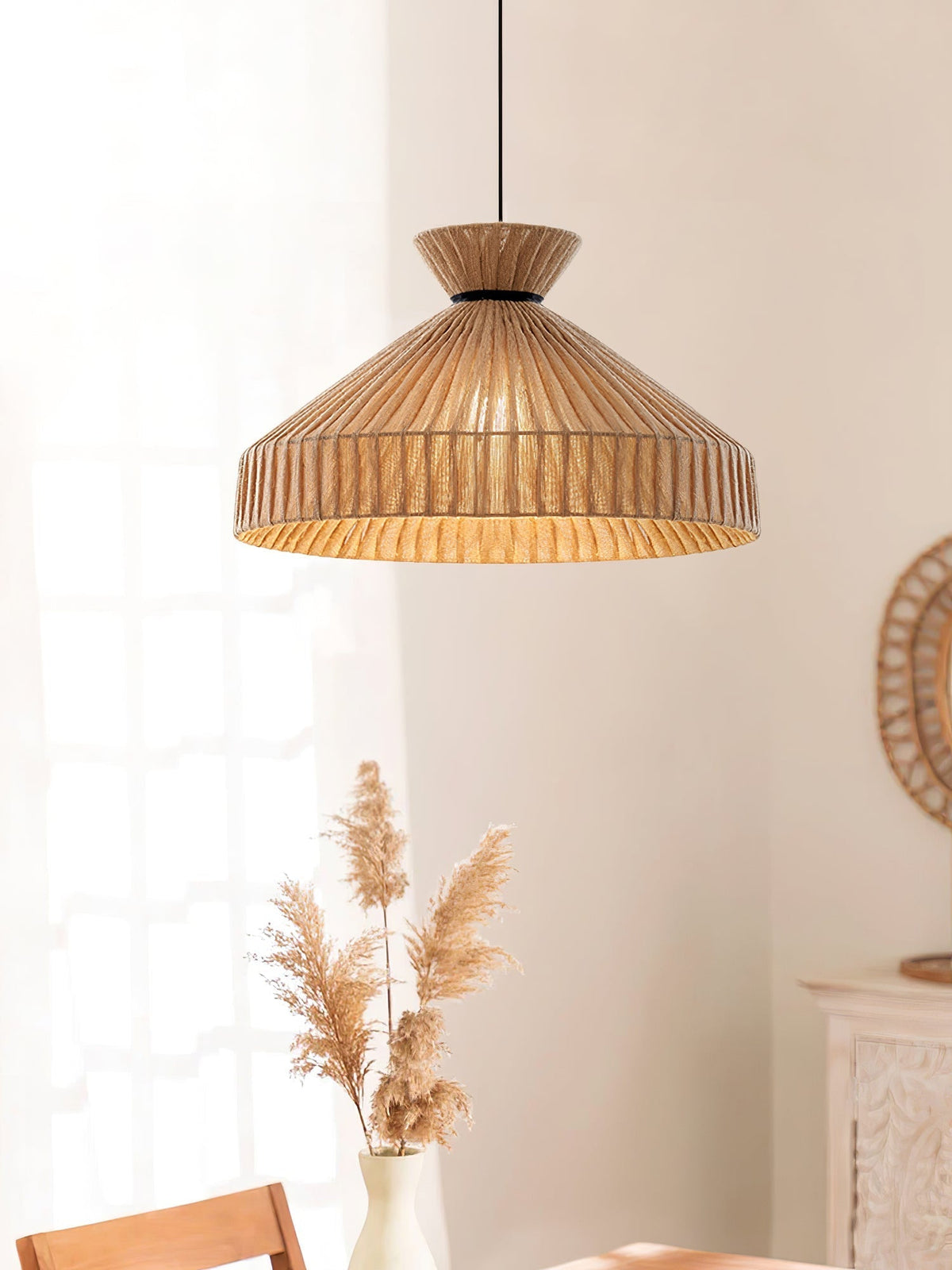 Cusoren elegantie Tide hanglamp van jute
