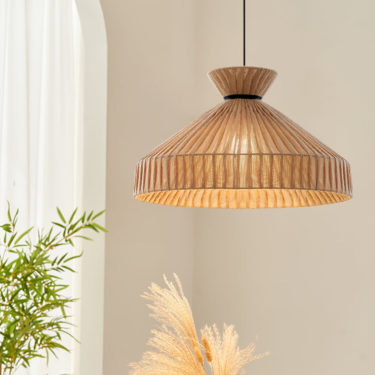 Cusoren elegantie Tide hanglamp van jute