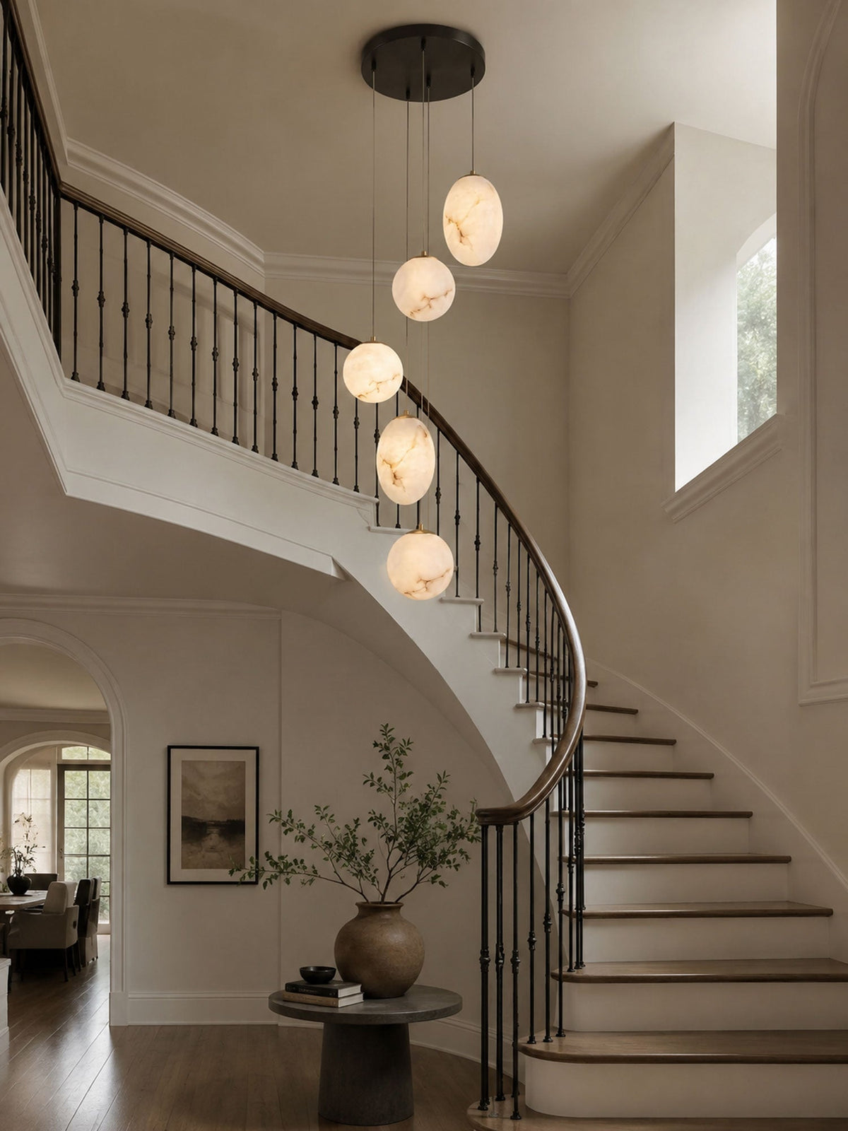 Norik Minimalistisch Albast Hanglamp