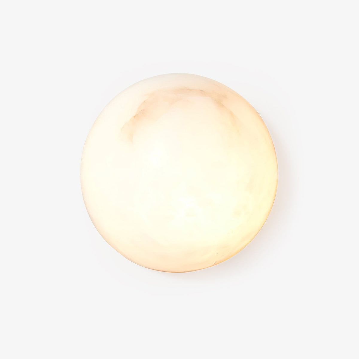 Elvar halfronde minimalistische plafondlamp van albast
