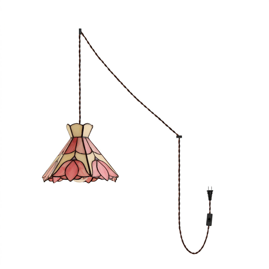 Cireielle Tiffany hanglamp met stekker (US-stekker)