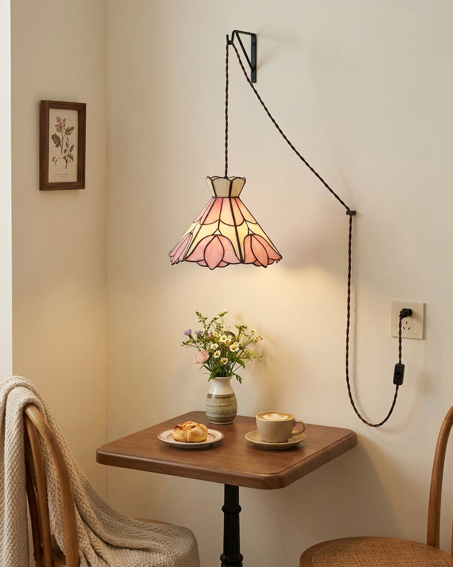 Cireielle Tiffany hanglamp met stekker (US-stekker)