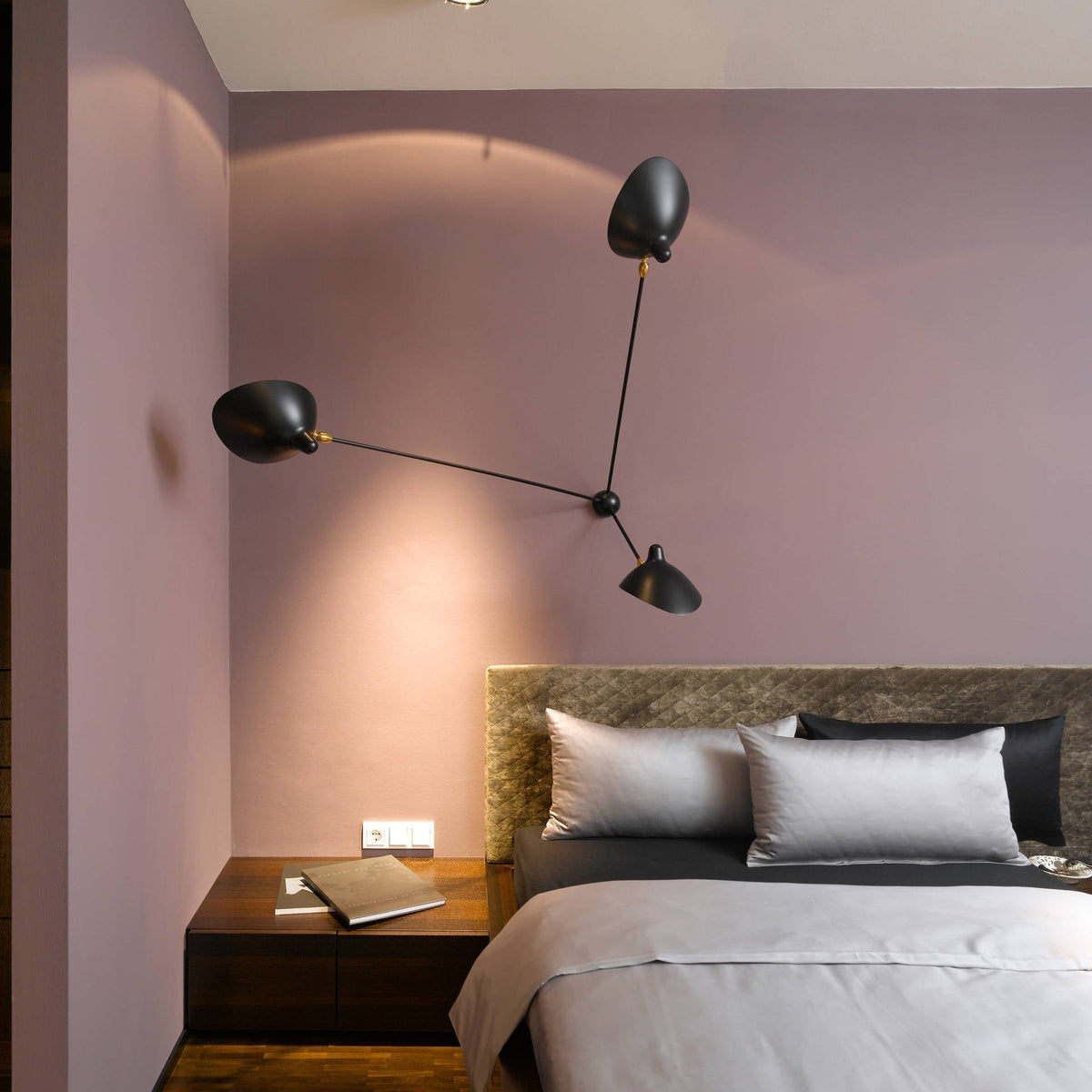 Elaoraine plafondlamp driearm zwart sculpturaal