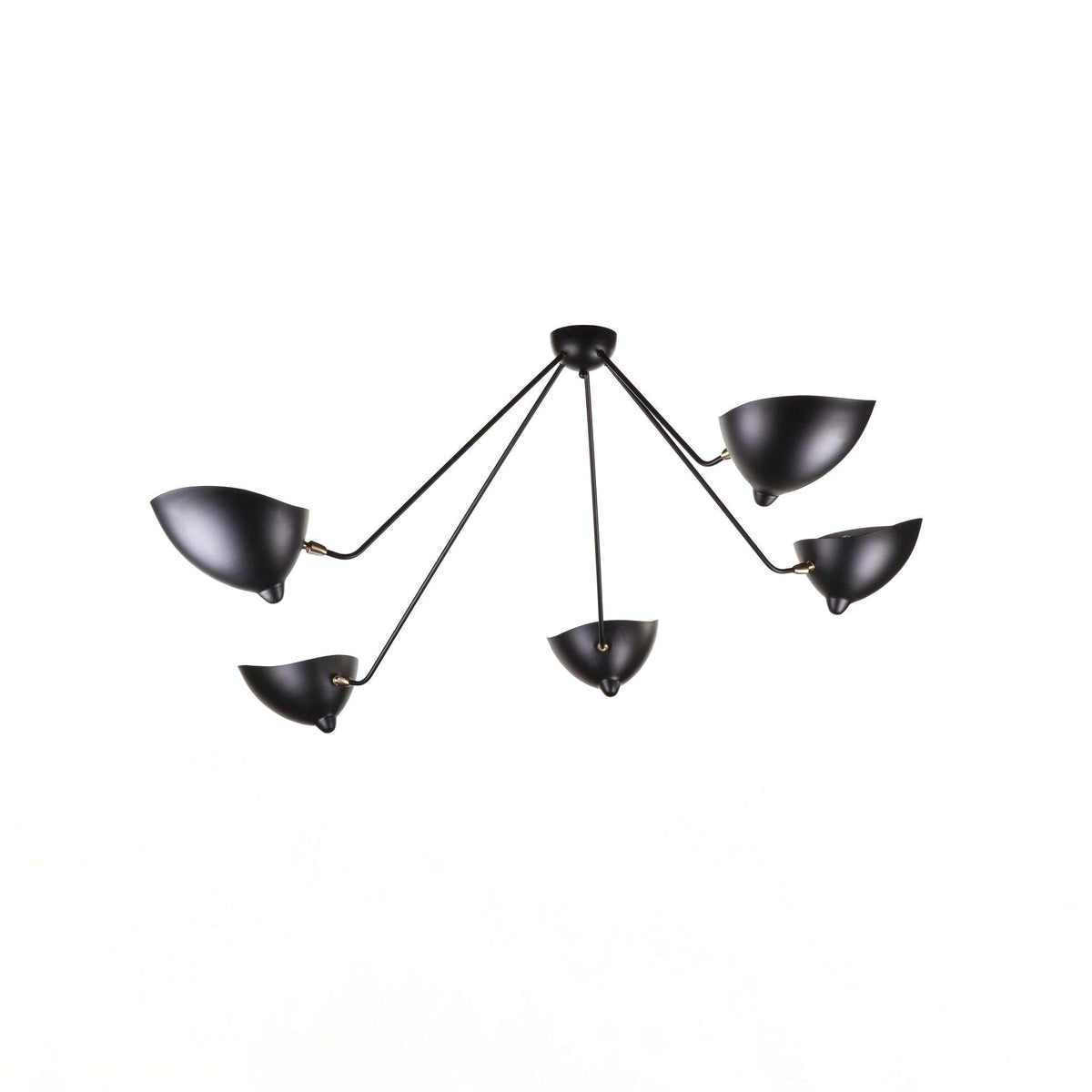 Elaoraine plafondlamp driearm zwart sculpturaal
