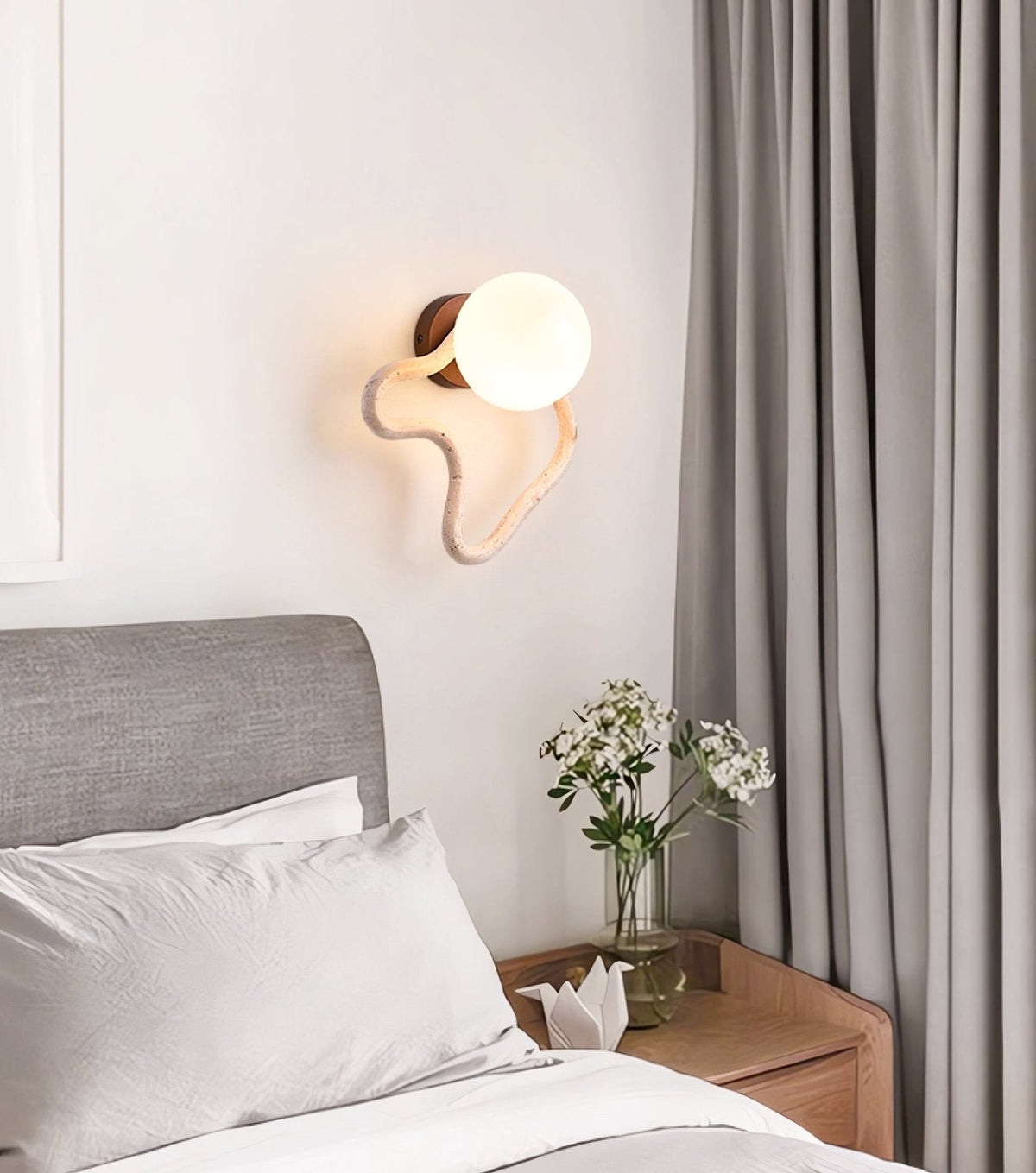 Cindor travertin wandlamp