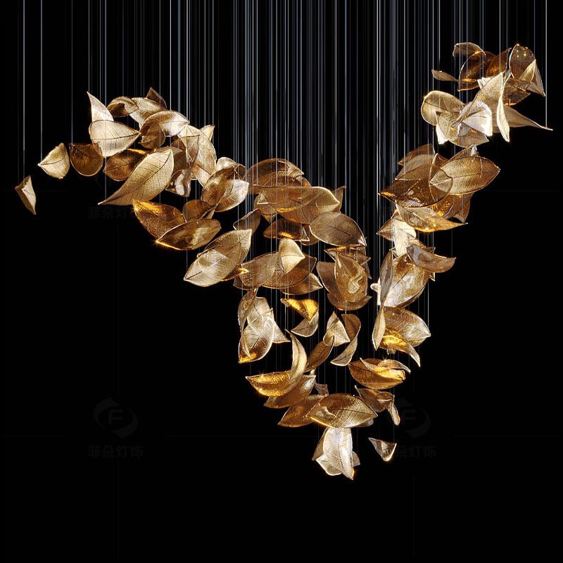 Darien Iridescent Leaf hanglamp