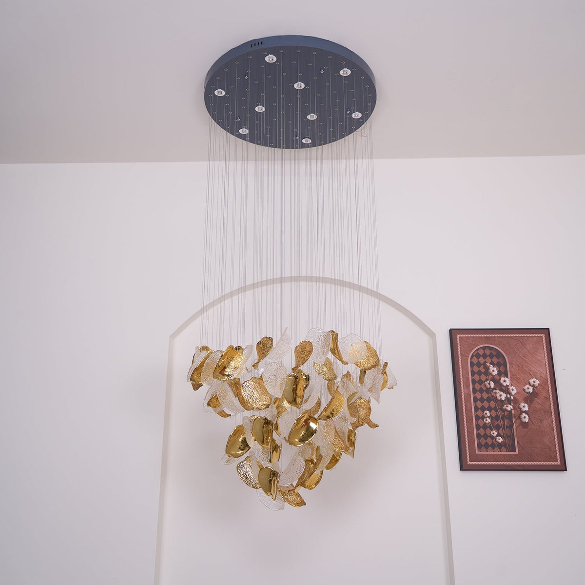 Darien Iridescent Leaf hanglamp