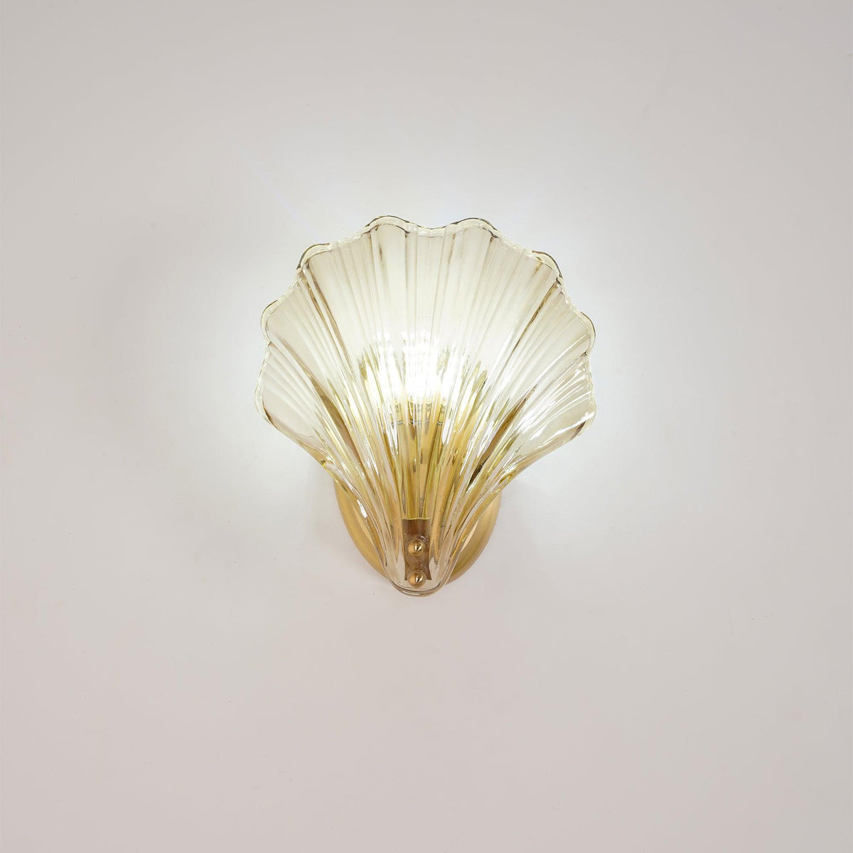 Neo Premium elegantie wandlamp van messing met glazen kap