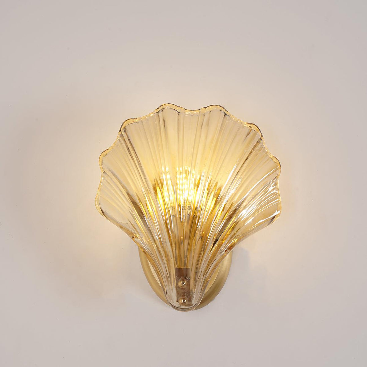 Neo Premium elegantie wandlamp van messing met glazen kap