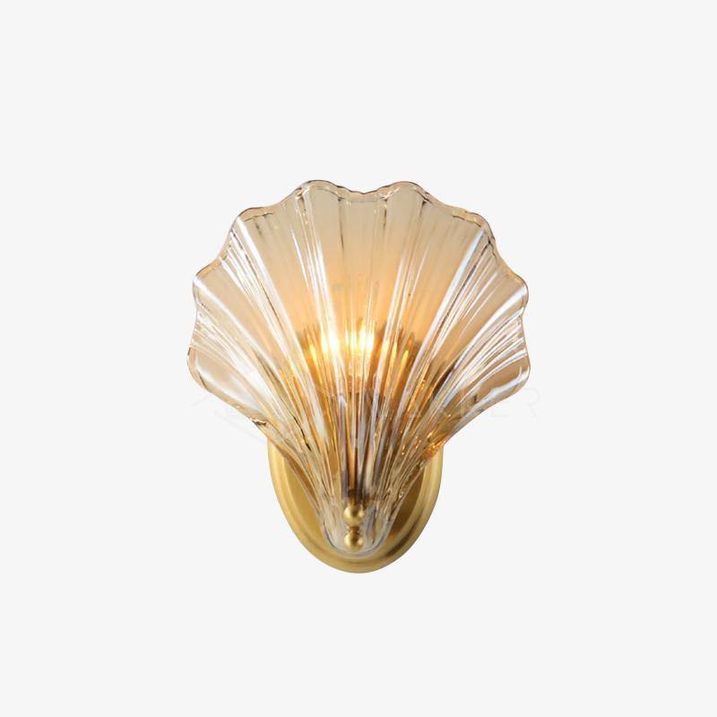 Neo Premium elegantie wandlamp van messing met glazen kap