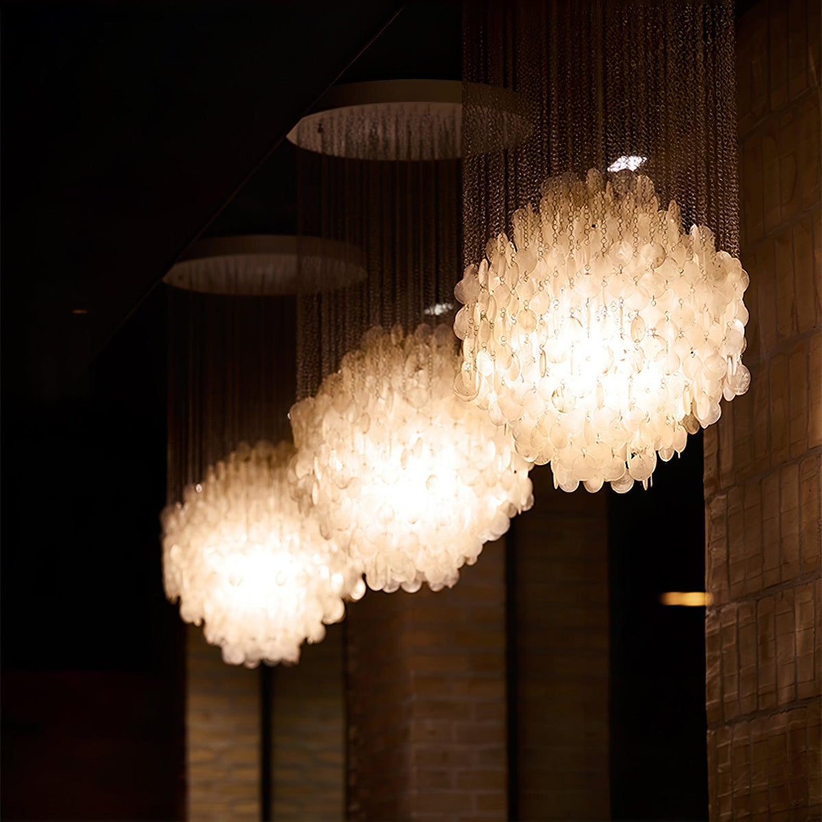 Neloza Coastal Shell Waterfall hanglamp