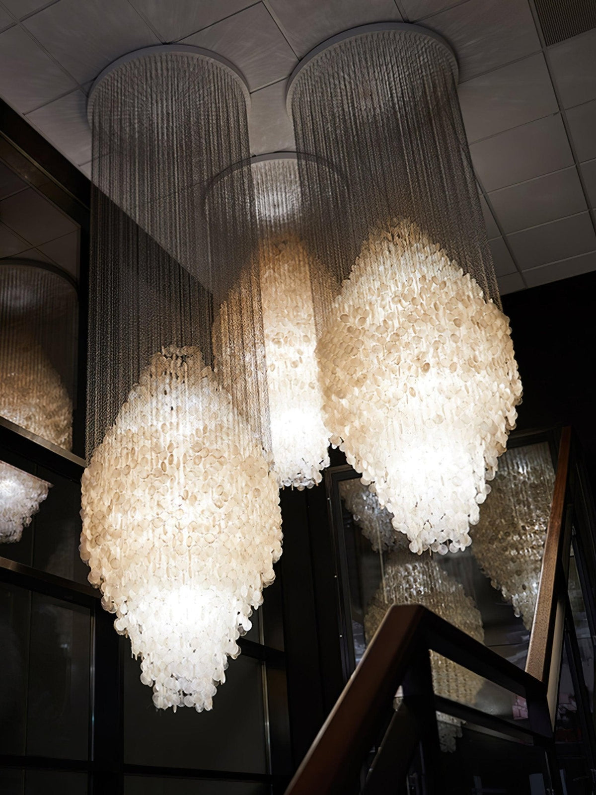 Neloza Coastal Shell Waterfall hanglamp