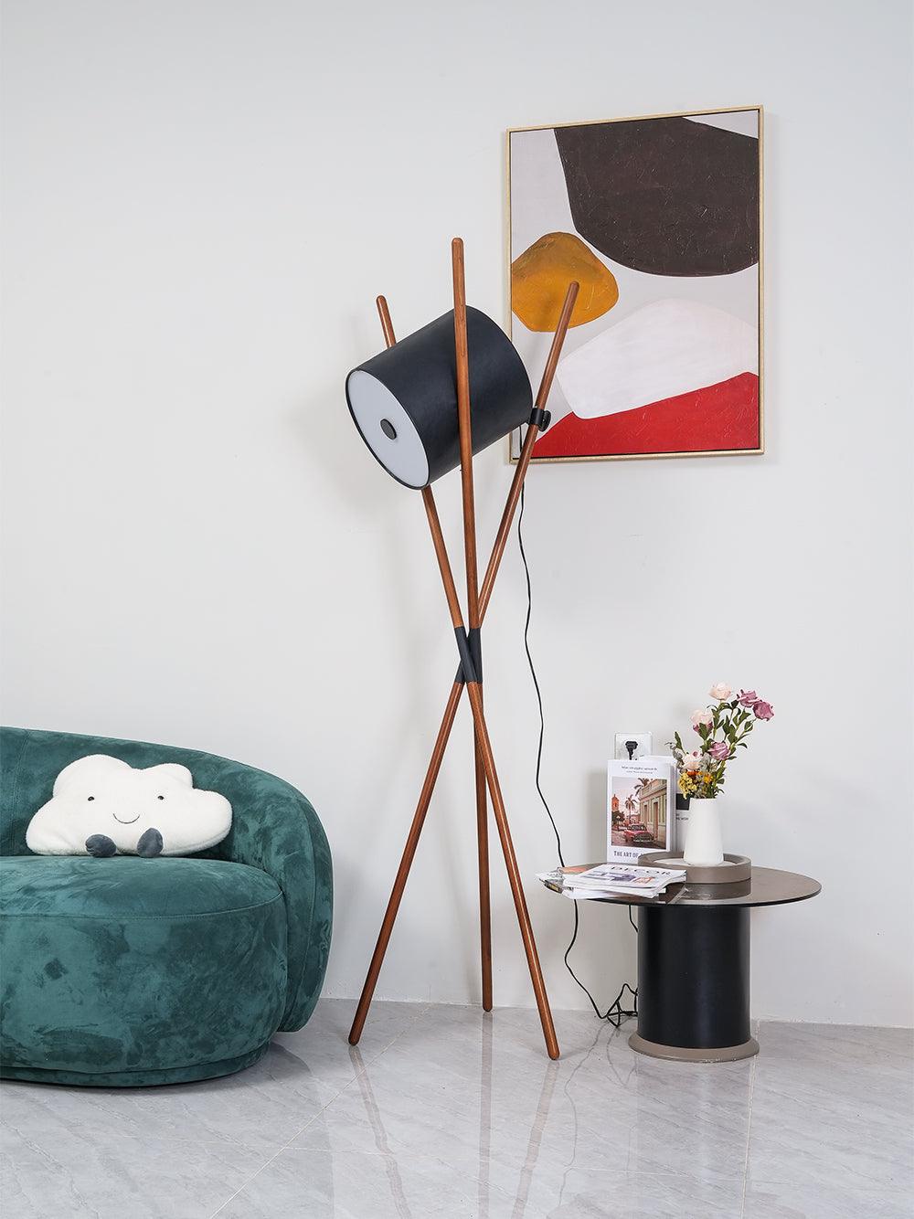 Syloena moderne houten vloerlamp