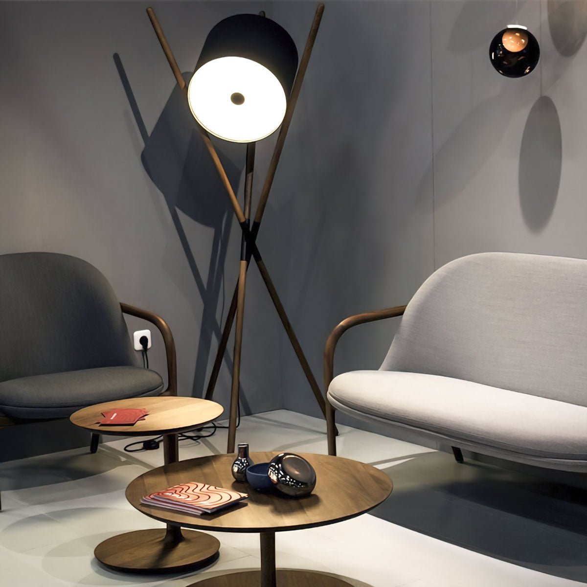 Syloena moderne houten vloerlamp