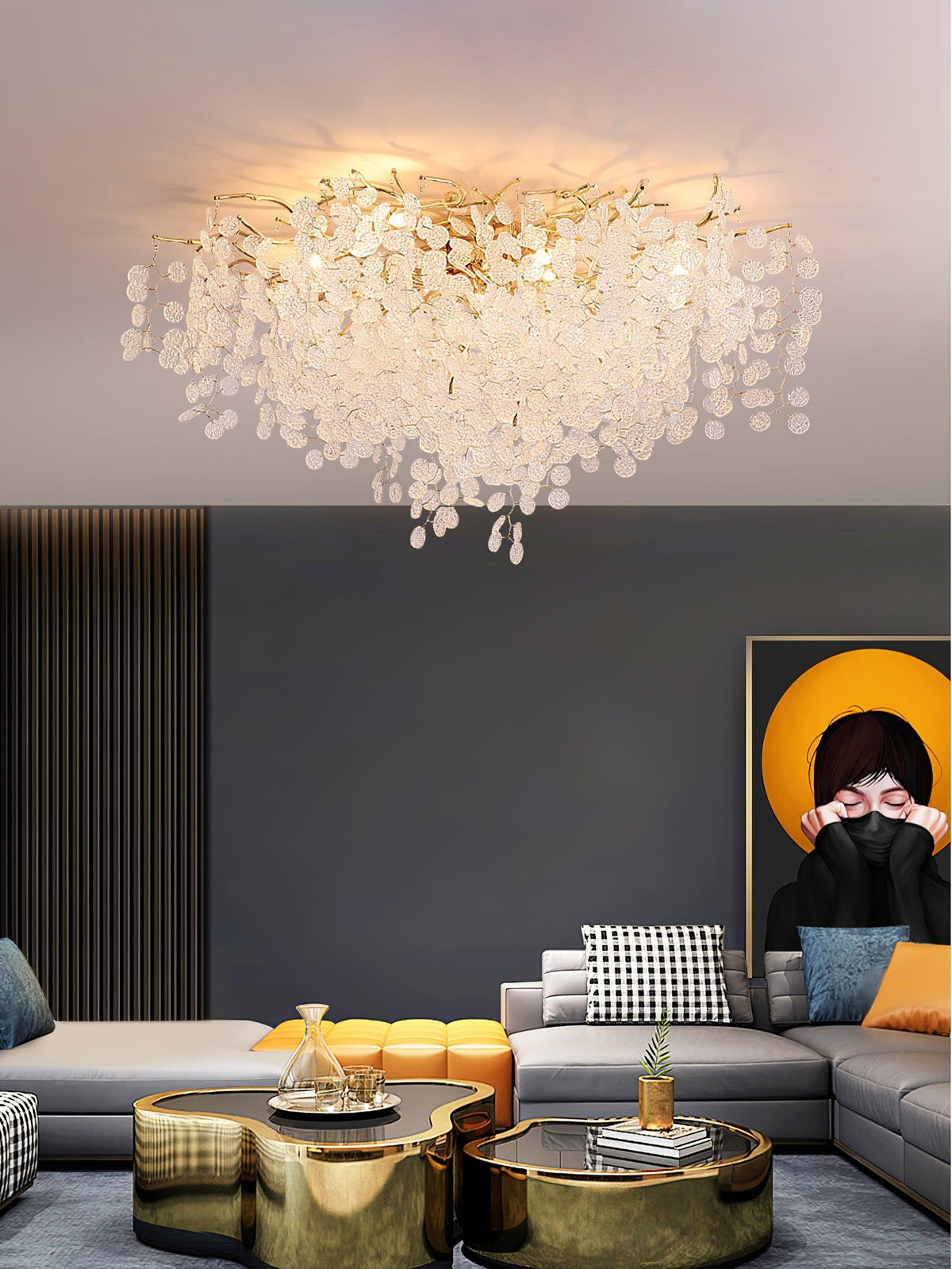 Glenor luxe aluminium plafondlamp