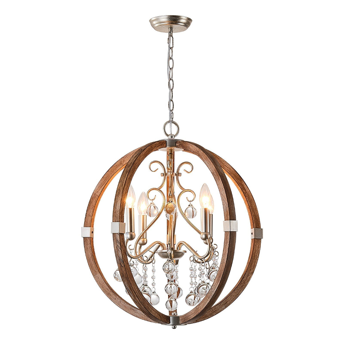 Aldalette houten hanglamp