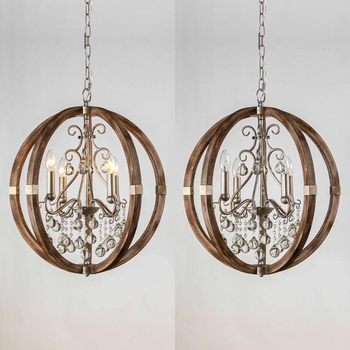 Aldalette houten hanglamp
