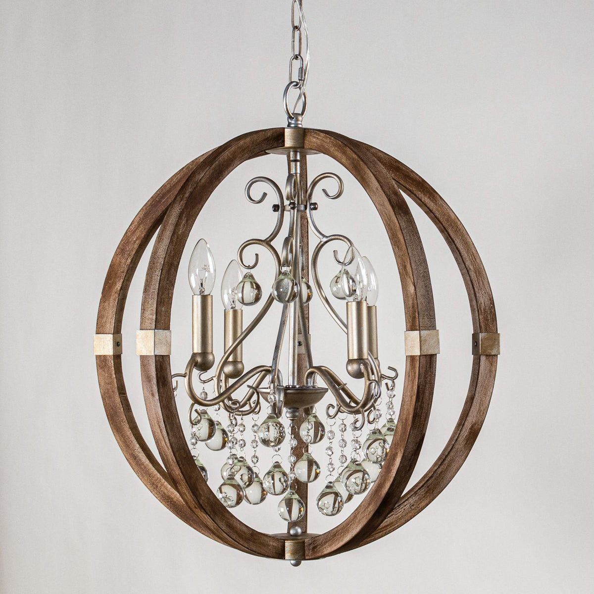 Aldalette houten hanglamp