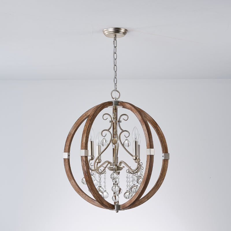 Aldalette houten hanglamp