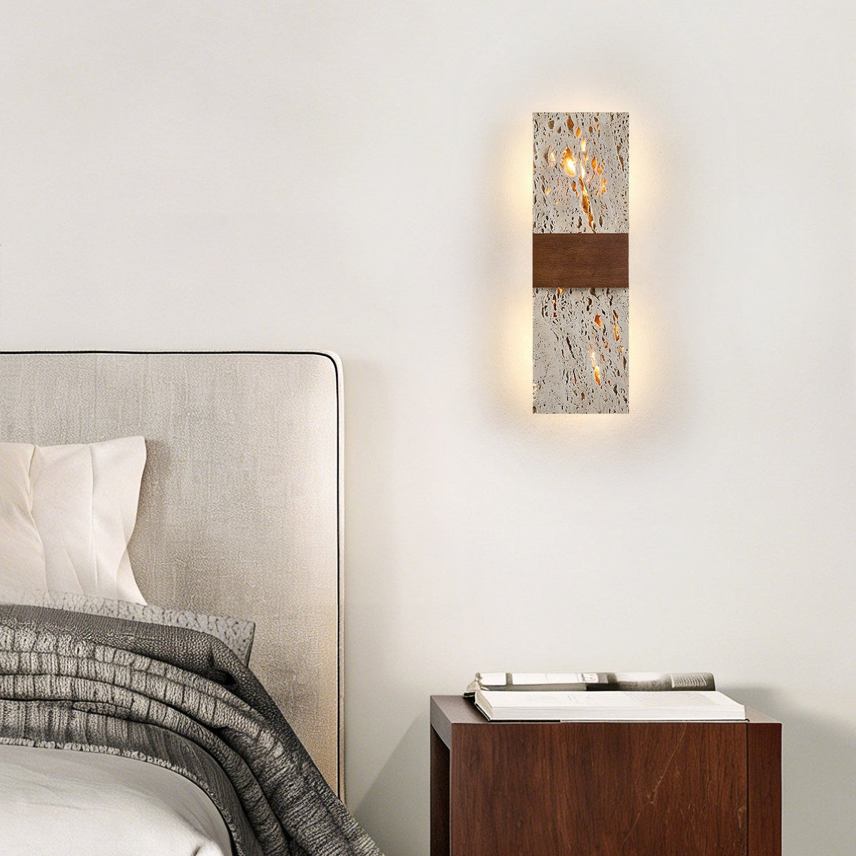 Lucen travertin wandlamp